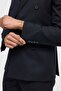 Navy Blue Slim Double-Breasted Collar 6 Drop Suit - 8