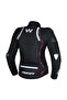 Motorcycle Women's Jacket Full Protection 4 Season Leather and Maxdura Fabric Jacket Black - 2