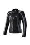 Motorcycle Women's Jacket Full Protection 4 Seasons Pu Coated Leather and Maxdura Fabric Motor Coat Grey