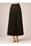 Women's Hijab Leather Look Pleated Skirt