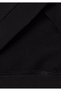 Men's Black 100% Cotton Logo Detailed Zippered High Collar Sweatshirt - 3