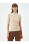 Knitwear Sweater Short Sleeve Half Turtleneck Ribbed - 3