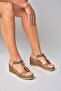 Y274522209 Women's Sandals with Leather Filled Soles - 2