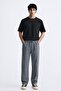 Anthracite Adjustable Waist Relaxed Cut Men's Trousers E6564