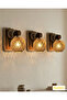 Handmade Wicker Wall Sconce Wooden Rustic Sconce Bohemian Rattan Wall Lamp with Rope Decorative Living Room Bedroom Hallway Lighting (3 Pcs) - 8