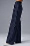 Dark Navy Blue Color Regular Black Basic Trousers with Elastic Waist - 2