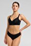 Lace detailed ghost bra black - 3