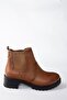 Tan Genuine Leather Women's Boots N 555053903 - 5