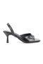 Elira Flexible Soft Non-Slip Sole (4 cm) Black Patent Leather Women's Heeled Shoes - 5