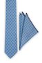 Blue Patterned Silk Tie Set - 2