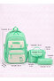 Licensed Twill Fabric Logo Cover Water Green School Backpack, Thermal Lunch Bag and Pen Holder - 4