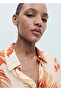 Blouse with Palm Print with Three Quarter Sleeves - 6
