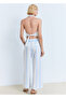 Belted Striped Culotte Trousers - 4