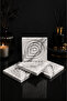 4 Pieces Marble Patterned Concrete Coasters Decorative Drop Patterned