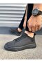 Jy204 Flex Lace-Up Linen Men's Casual Sneaker - Black - 4