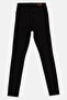 Women Skinny Fit Washed Denim Jeans, Black - 4