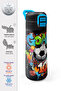 Kids Black Goal Patterned Steel Thermos with Straw and Direct Drinking Feature 500 ml 38135