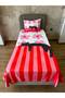 Energy of Summer Colors Fashion Pets Cat Patterned Baby Kids Single Pique and Pillowcase Bedspread Set - 4