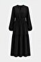 Black Mia Belted Maxi Dress - 4