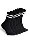Men's Sports Seamless Towel Sole 6-Piece White Striped Socks – Premium - 2
