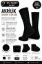 Breathable Fabric Unisex Black Thermal Socks 6 Pieces (6 Pairs)