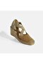 Beige Women's Rubber Banded Wedge Heeled Suede Espadrille - 8