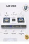 موقد غاز بثلاثة شعلات وسطح من الفولاذ المقاوم للصدأ مع خاصية الإشعال التلقائي مع لي غاز - 7