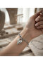 Silver Color Chain Heart Motif Steel Bracelet - 3