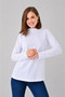 White Long Sleeve Body Blouse Tunic Hijab Body Badi Women's White Blouse Women's Blouse - 4