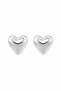 Women's Earrings Medium Size Chubby Heart Earrings