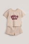 Double Set Boy's Baby Printed Shorts Summer Set T-Shirt Shorts Summer Set