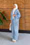 Women's Embroidered Bat Sleeve Jeans Set - 3