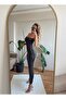 Women's Sparkling Stone Detailed Strapless Bodycon Dress - 7