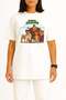 Oversize Dawn of the Croods Chest Design Unisex T-Shirt - 2