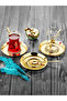 Stainless Steel Gold Round 6-Piece Tea Saucer Cup Coaster - 2