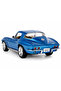 1:36 Scale Pull Back Action Door Openable 1963 Corvette Sting Ray Miniature Diecast Metal Toy Car - 3