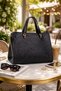 Black Floral Print Women Clutch Bag |   Black Mt1590 - 3