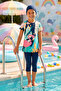 Short-Sleeved Shorts Children's Sea Pool Swimsuit Rylee 5928 Dark Navy