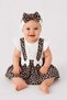Baby girl leopard print bandana romper dress set with ruffle sleeves, cotton summer outfit, 0-12 months - 4