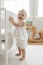 Baby Girl 2-Piece Set with Scallop Lace and Muslin Shorts, 100% Cotton - 2