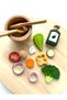 Montessori Waldorf Educational Wooden Toy - Salad Toy with Bowl Educational Set 14 Pieces - 5