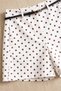 Shorts Women's White Brown Polka Dot Belted 100% Cotton Short Loose Comfortable Mom Fit Barrel Wide Leg Shorts - 8
