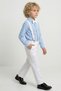April 23Rd Children's Day White Gabardine Pants Boys' Set Blue - 3