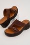 Women's Brown Full Orthopedic - Comfortable Smart Padded Poly Sole High Sandals with Side Braces - Lightweight - 4