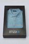 Blue Polo Collar Pique Short Sleeve Slim Fit Cotton T-Shirt 1011260170