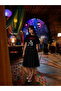 Wednesday Printed Girl's Dress - 4