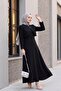 Jacket Detailed Glitter Brooch Dress - Black - 3