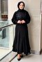 Floral Beaded Sequin Embroidered Collar Evening Dress Set with Skirt - 2