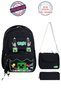 Ultra-Luxury Water-Resistant Boys' Embroidered Primary School School Bag Thermal Lunch and Pen Holder