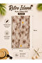 Beach Towel 70X150 cm Retro Island Beige – Soft Textured, Water Absorbent, Digital Printed Beach Towel - 2